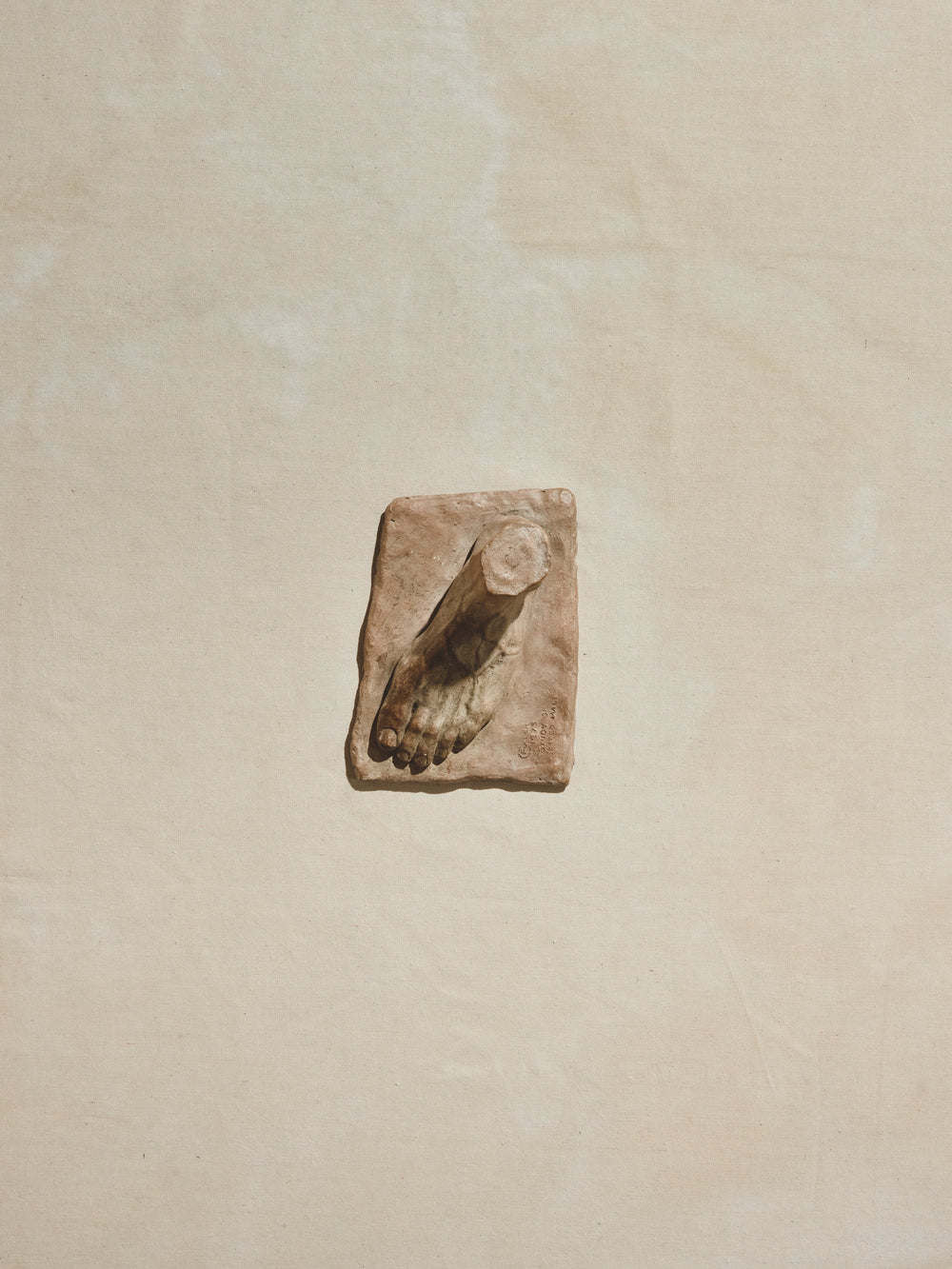 Modeled Clay Foot