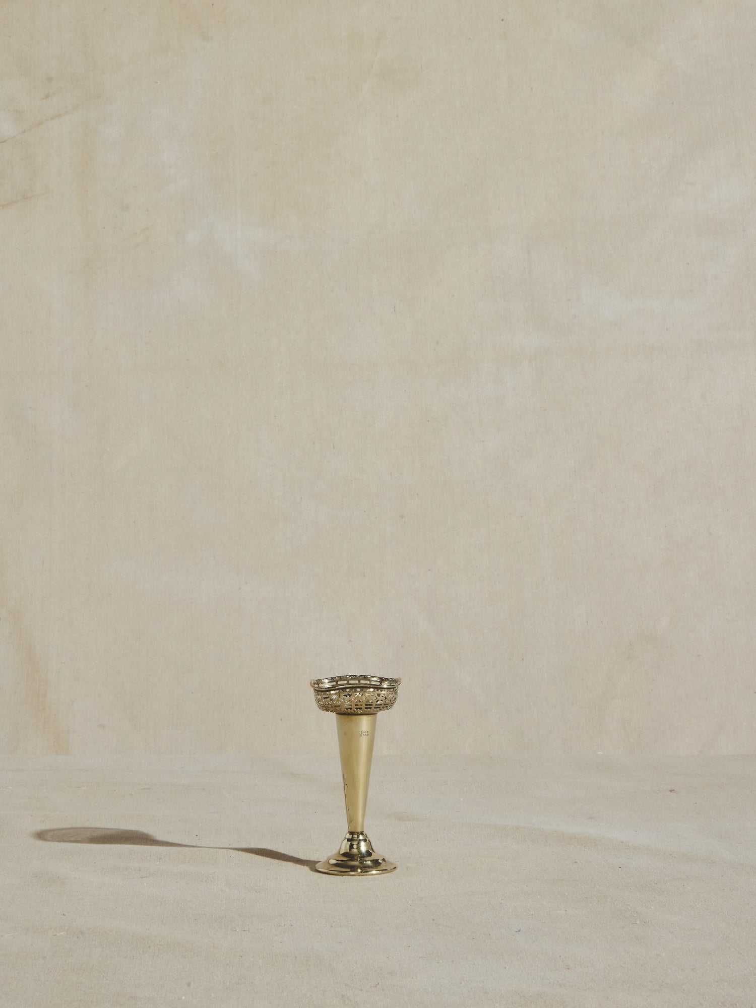 Petite Tarnished Silver Vase