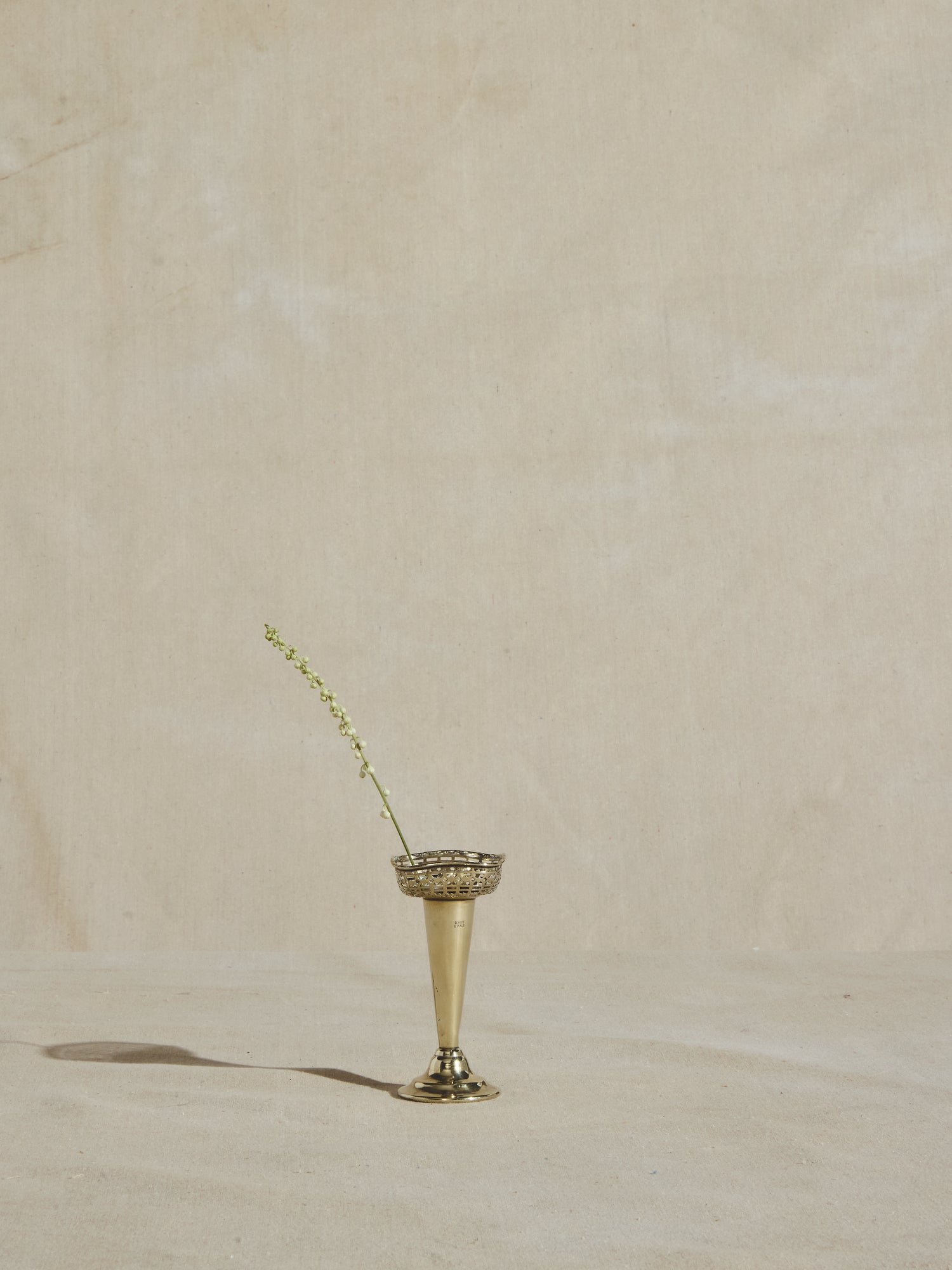 Petite Tarnished Silver Vase