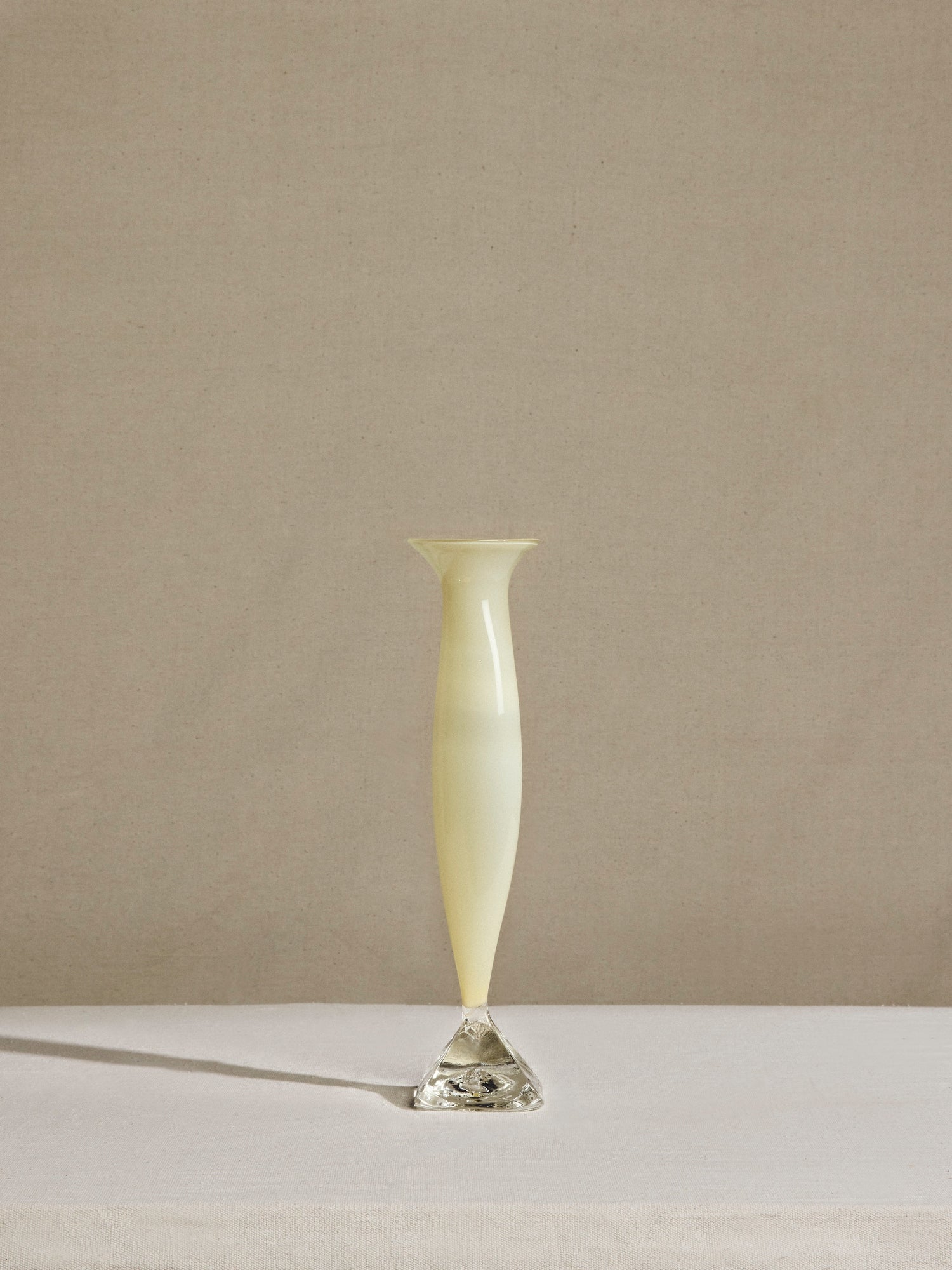 Willsea O'Brien - Hand Blown Oppaline Yellow Vase