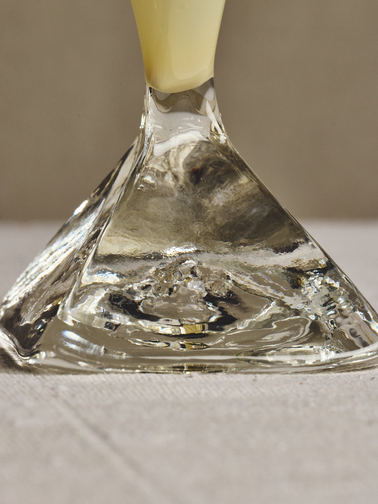 Willsea O'Brien - Hand Blown Oppaline Yellow Vase