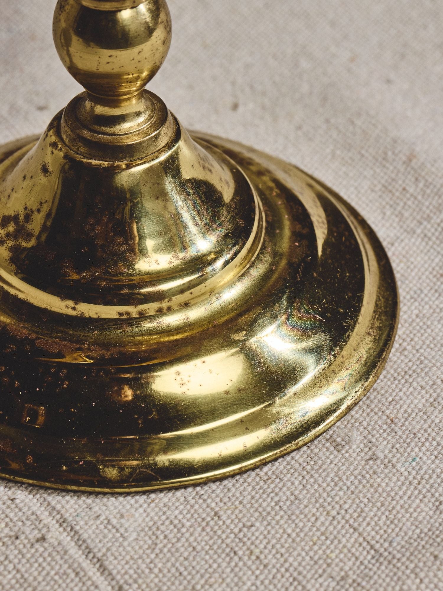 Brass Oval Vanity Mirror