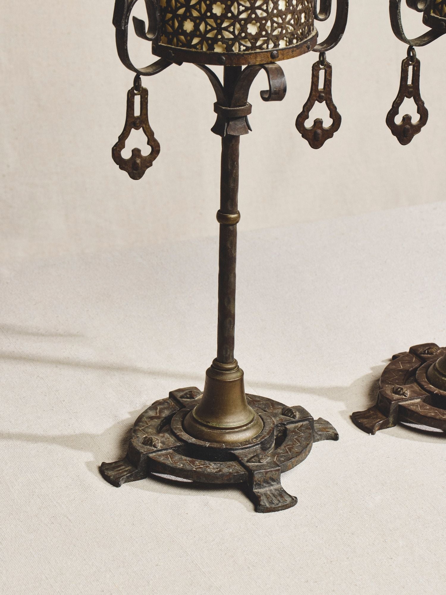 Pair of Oscar Bach Style Lamps