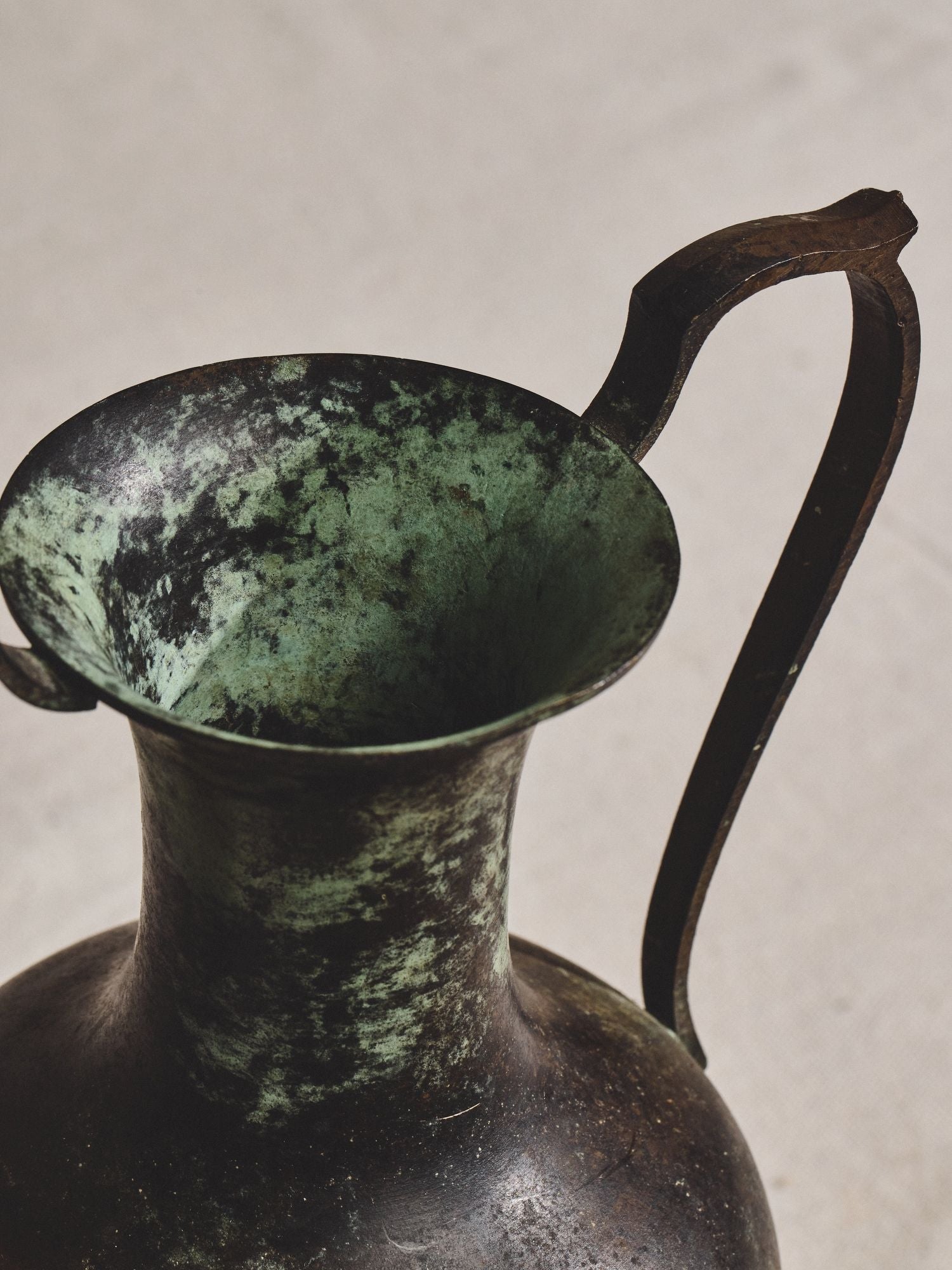Verdigris Amphora Vase