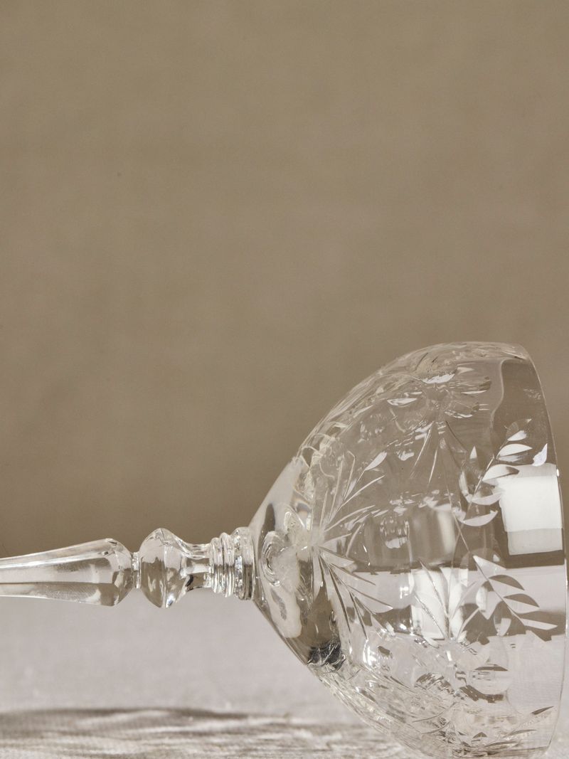 Pair of Floral Stemware