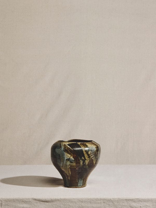 Glazed Earthy Pottery Vase