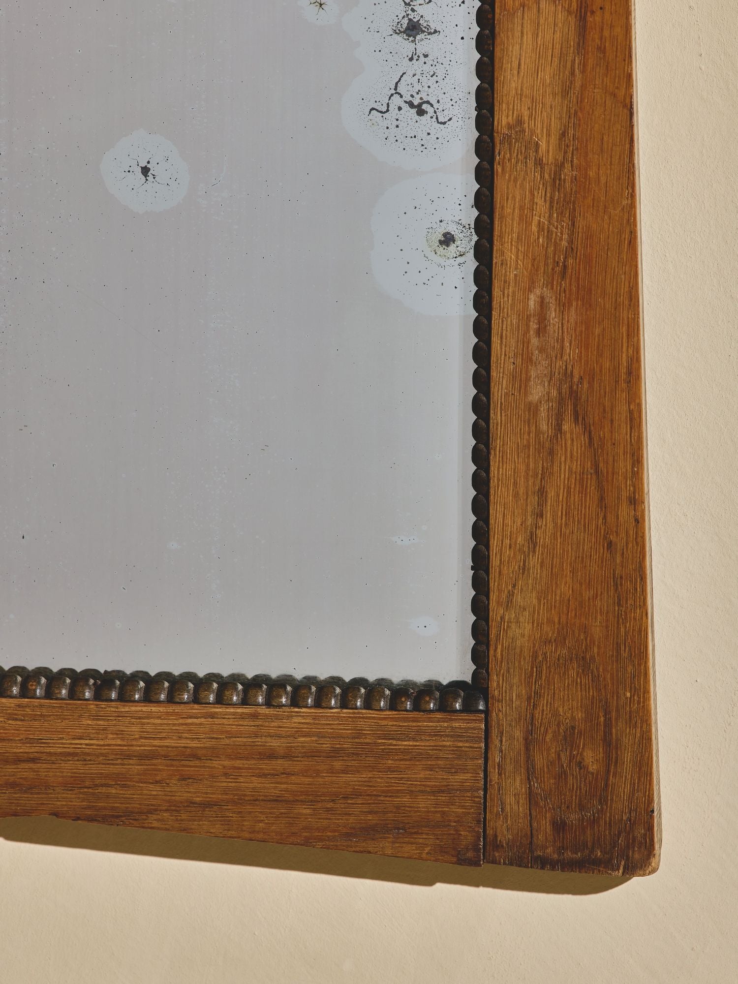 Vintage Oak Art Deco Mirror