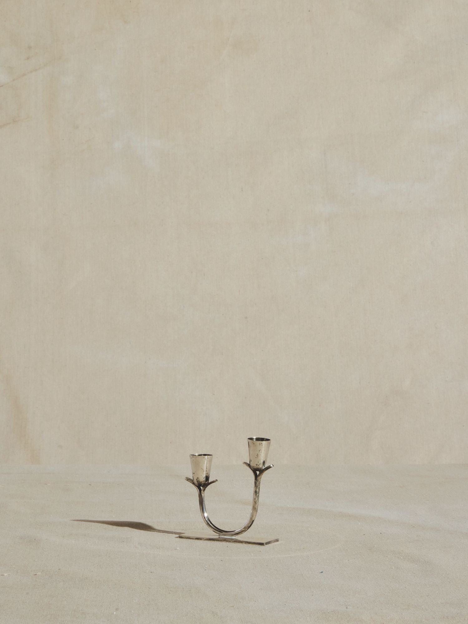 Pair of Silver Branch Candleholders