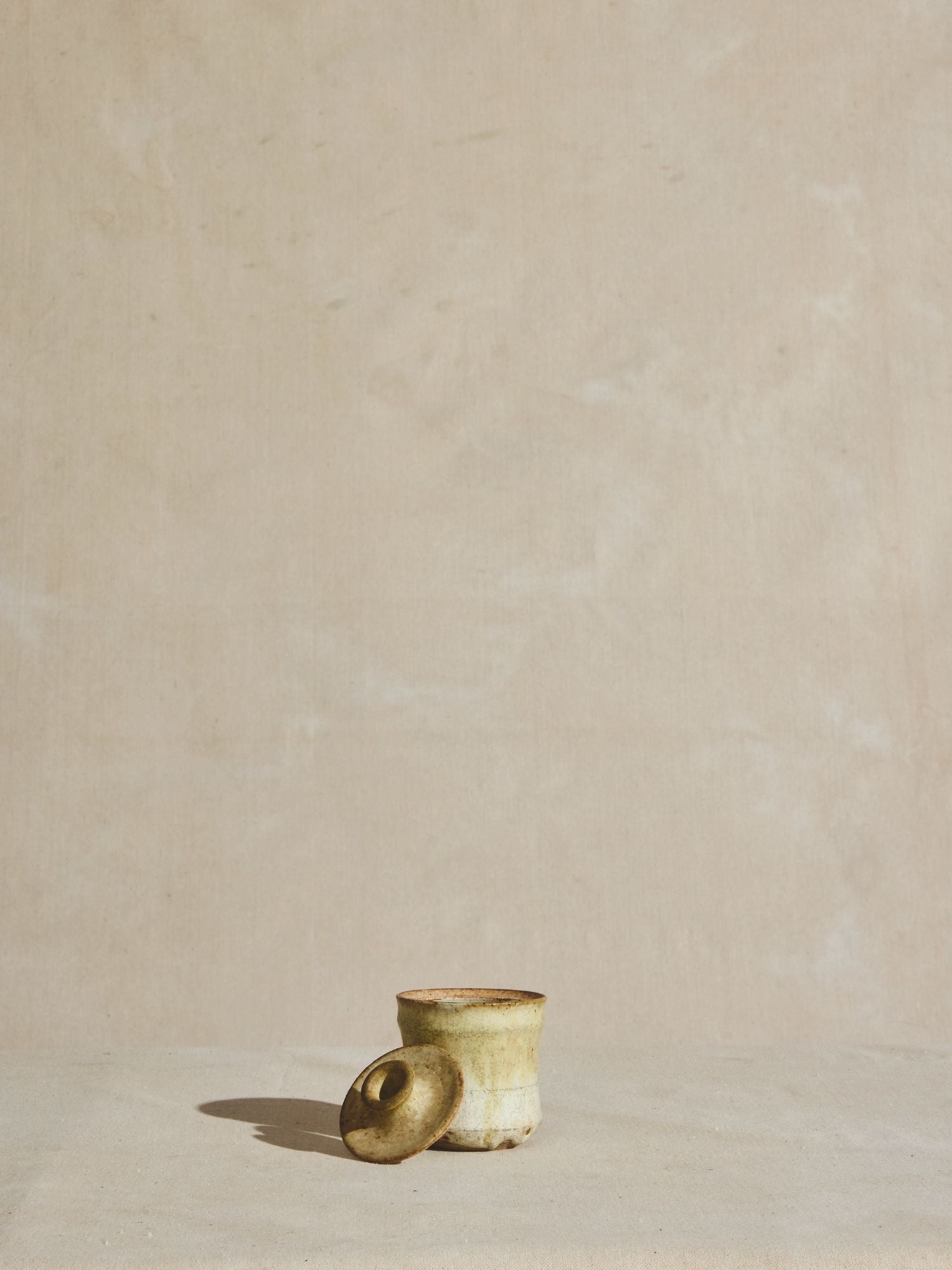 Glazed Ceramic Honeydip Pot