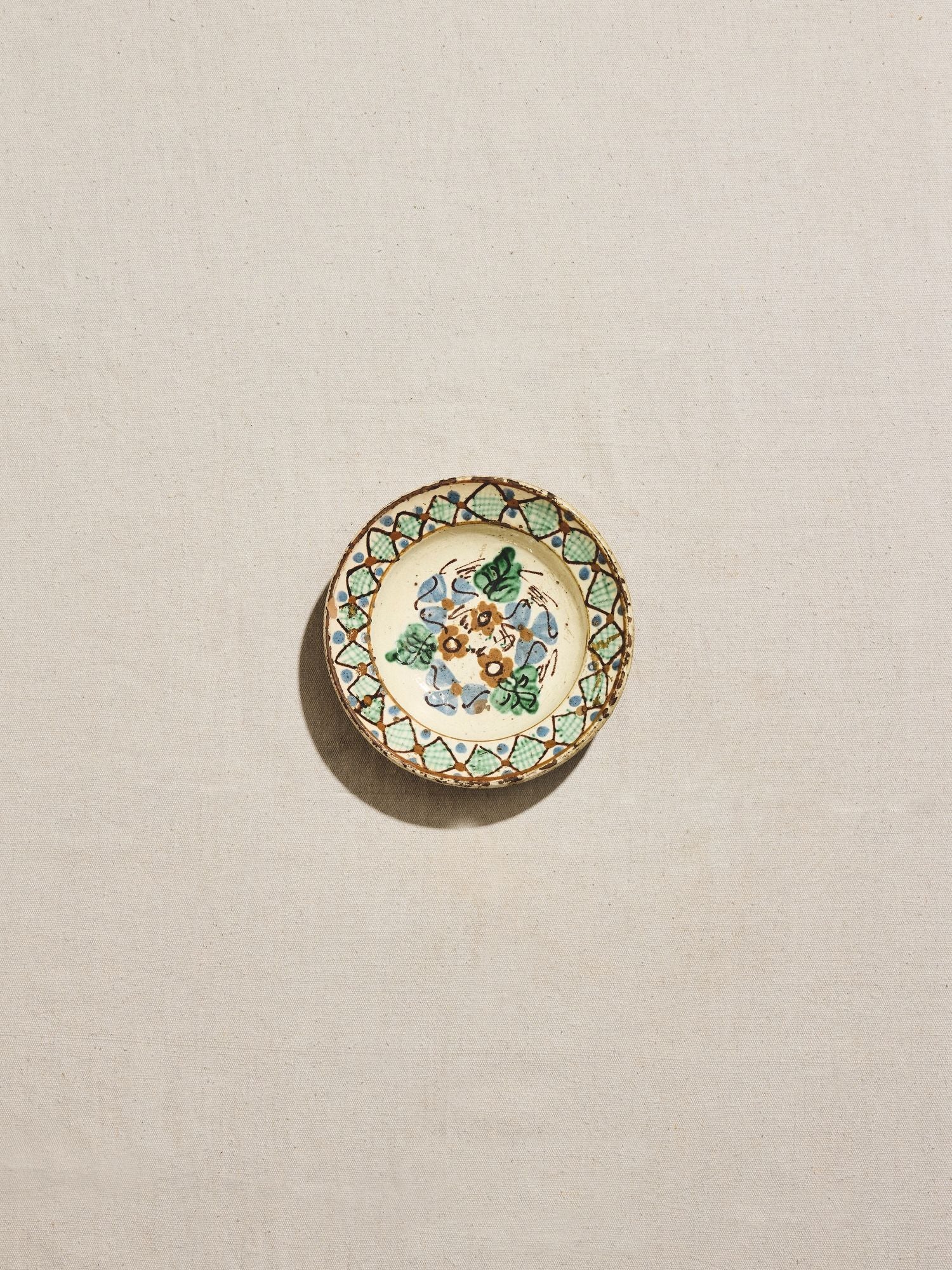 Blue Flower Painted Bowl