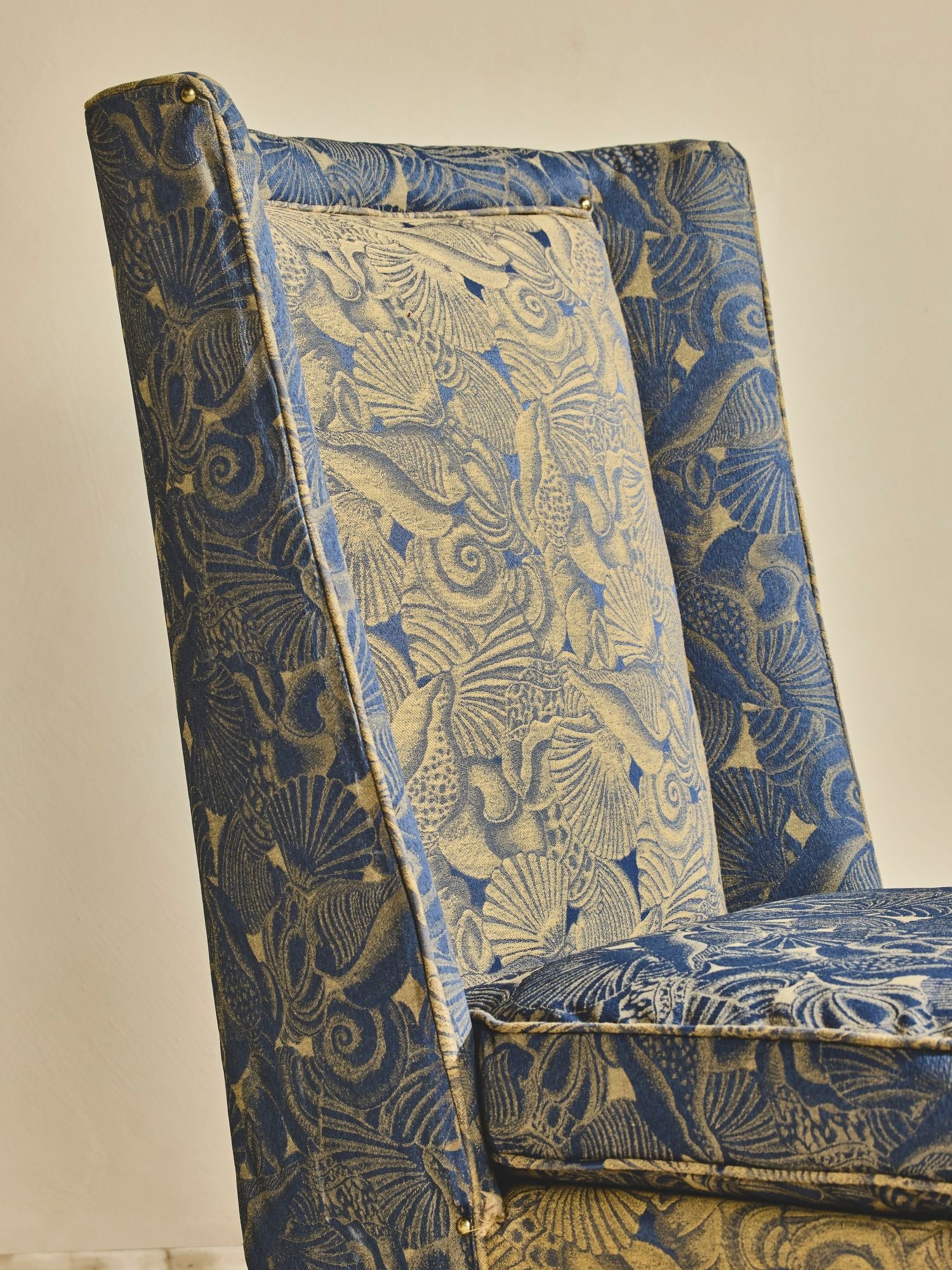 Pair of 1940's French Slipper Chairs
