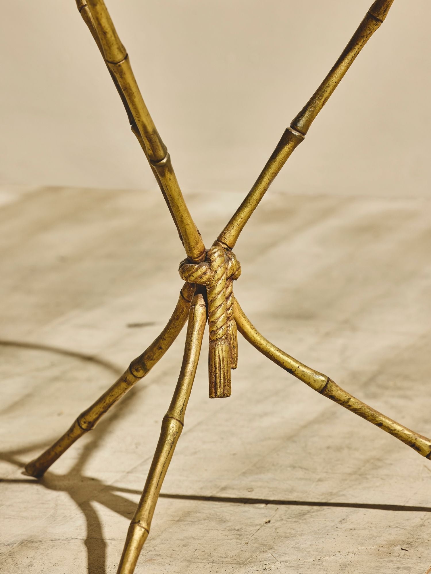 Tripod Bamboo Side Table