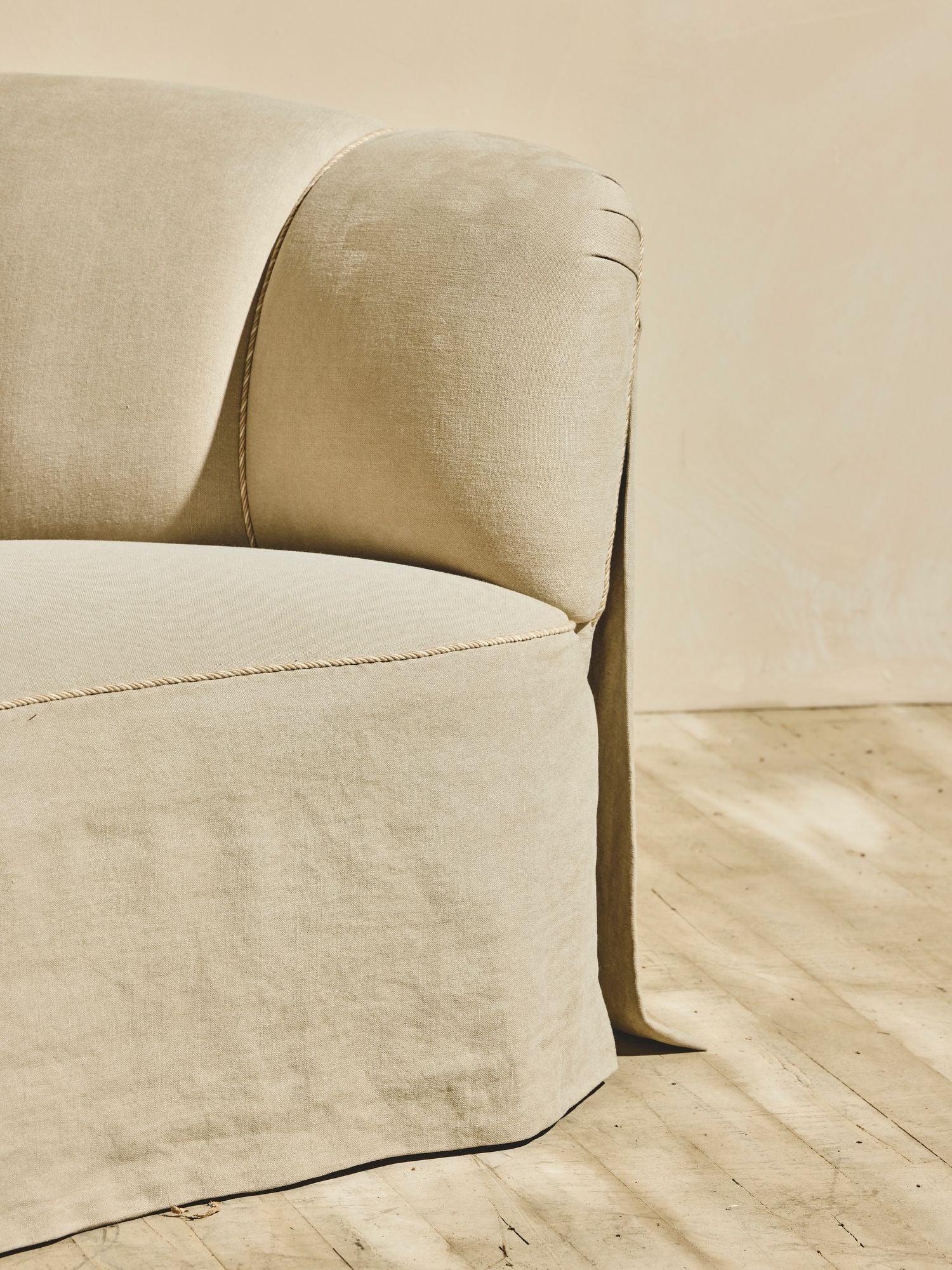 Danish Cabinetmaker Sofa with Slipcovered Cape