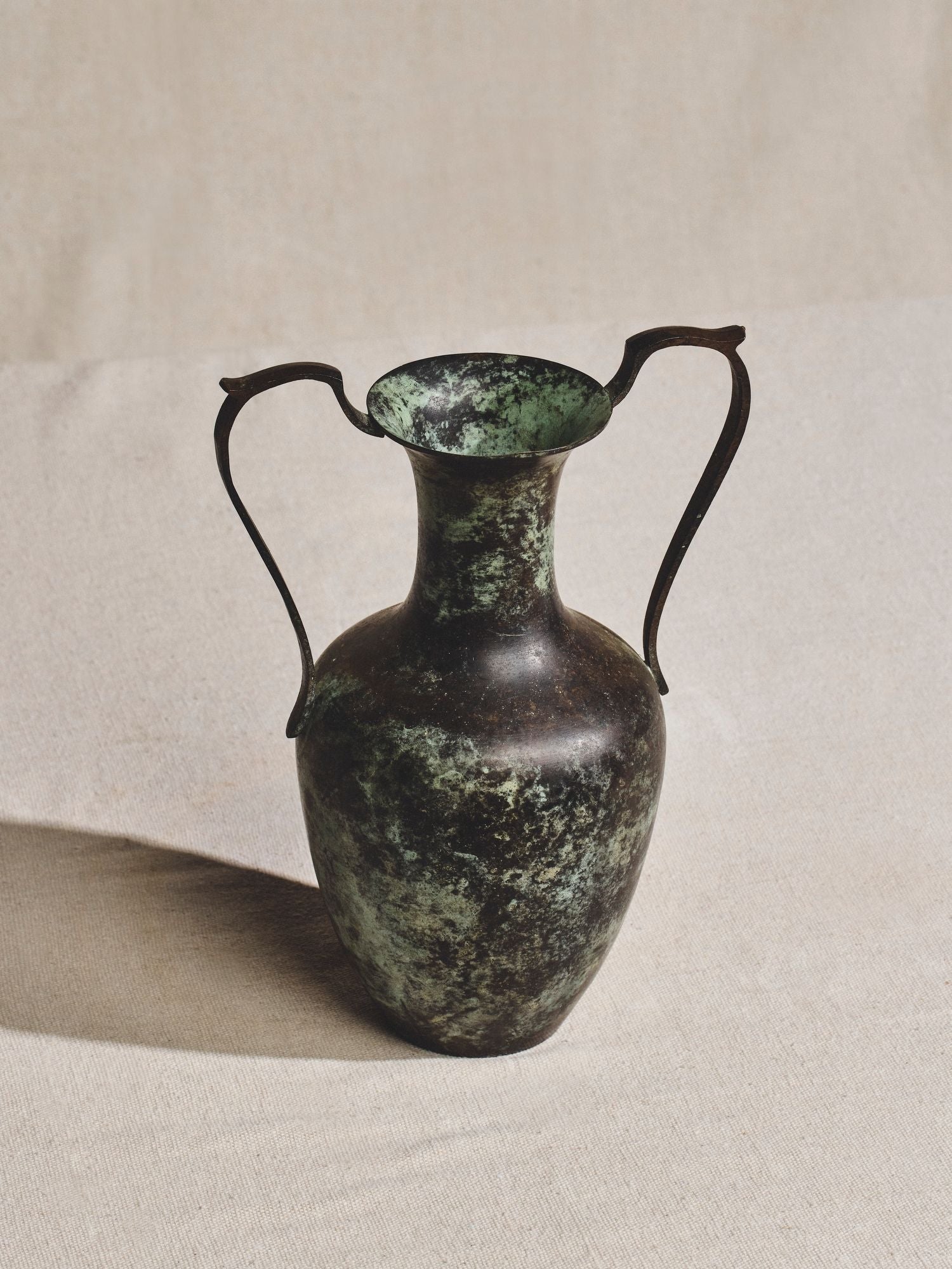 Verdigris Amphora Vase