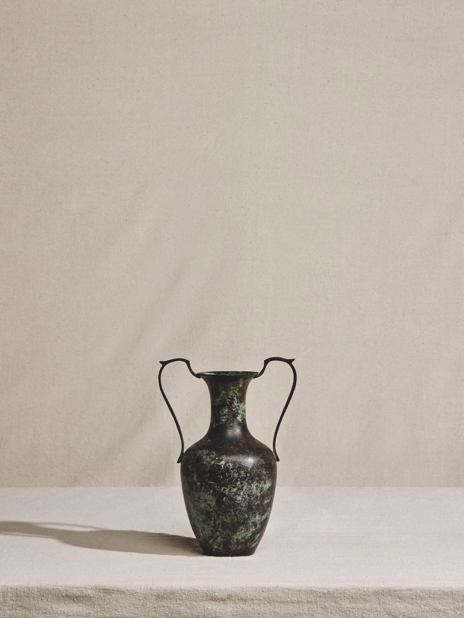 Verdigris Amphora Vase