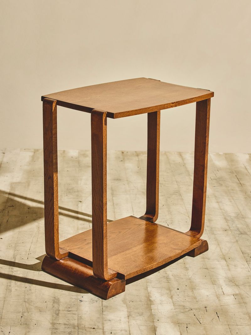 1930s French Walnut Side Table