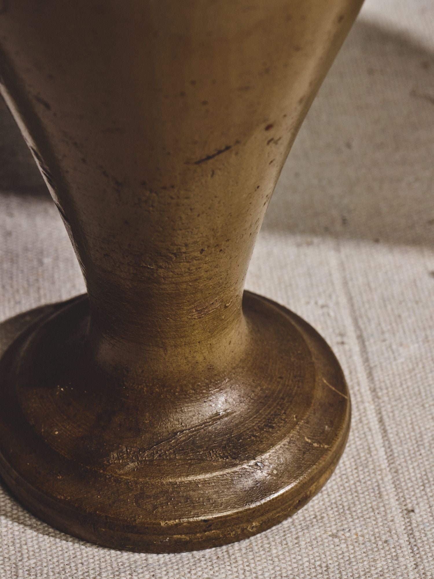 Pair of Antique Spouted Wood Trophy Vases