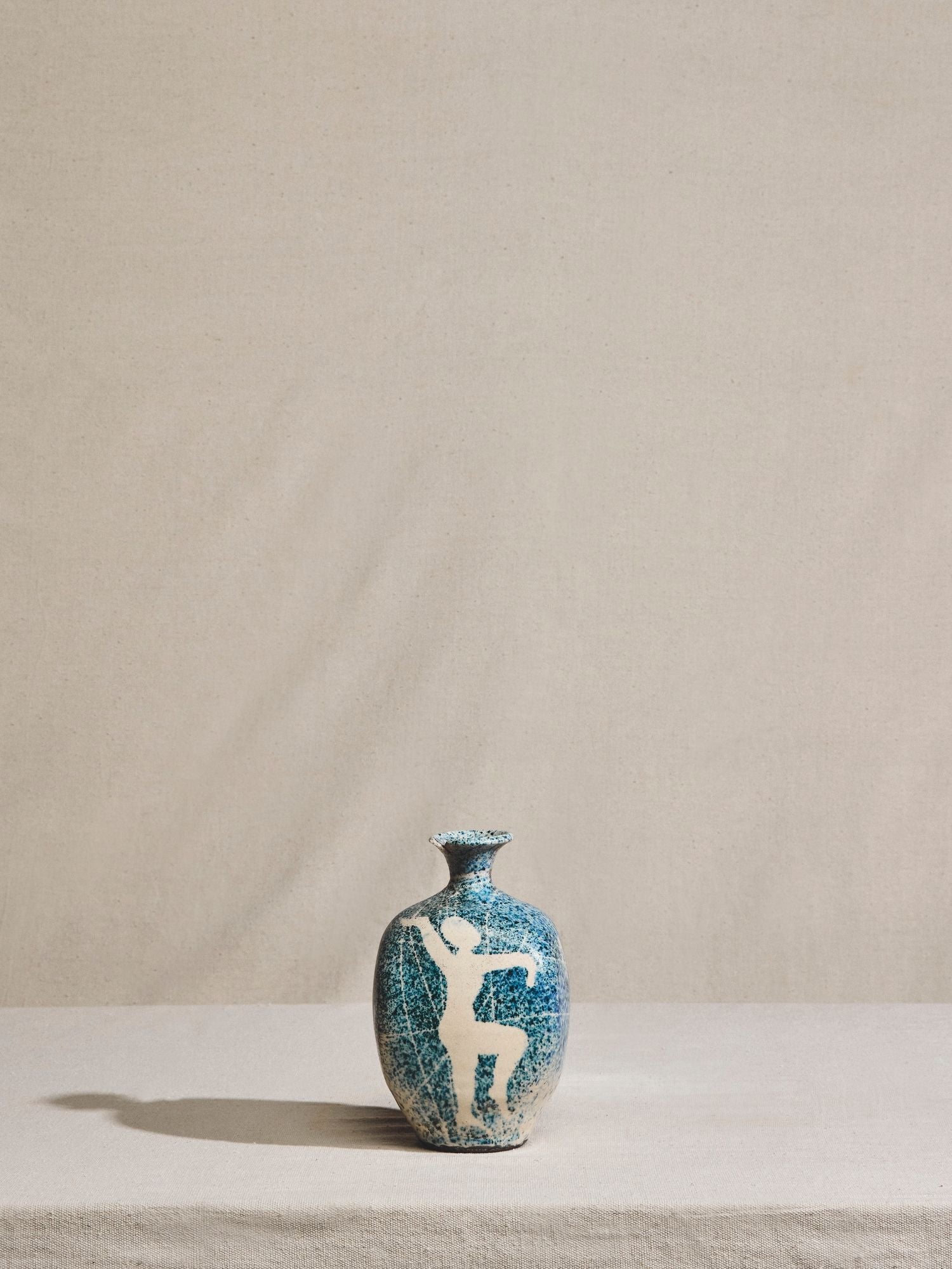 Blue and White Shadow Dancer Pottery