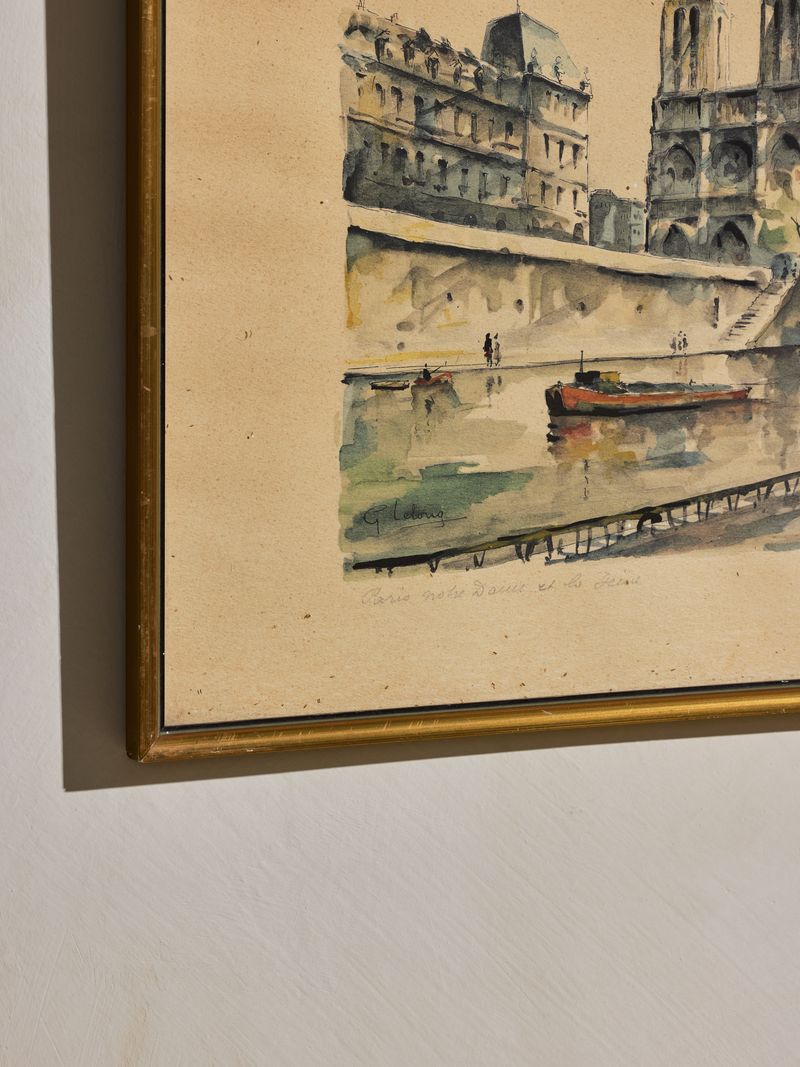 Notre Dame Paris Watercolor