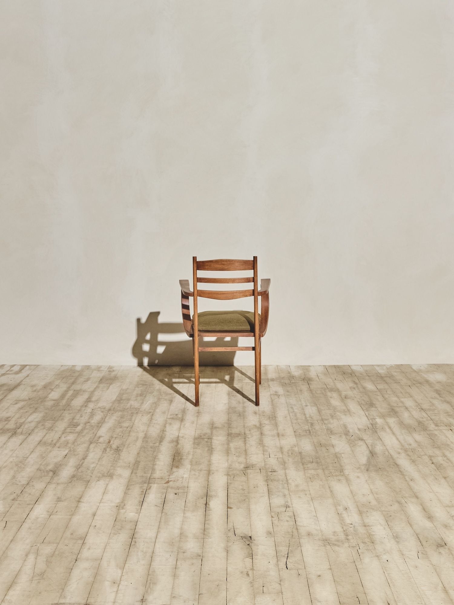 Pair of Mid-Century Walnut Armchairs