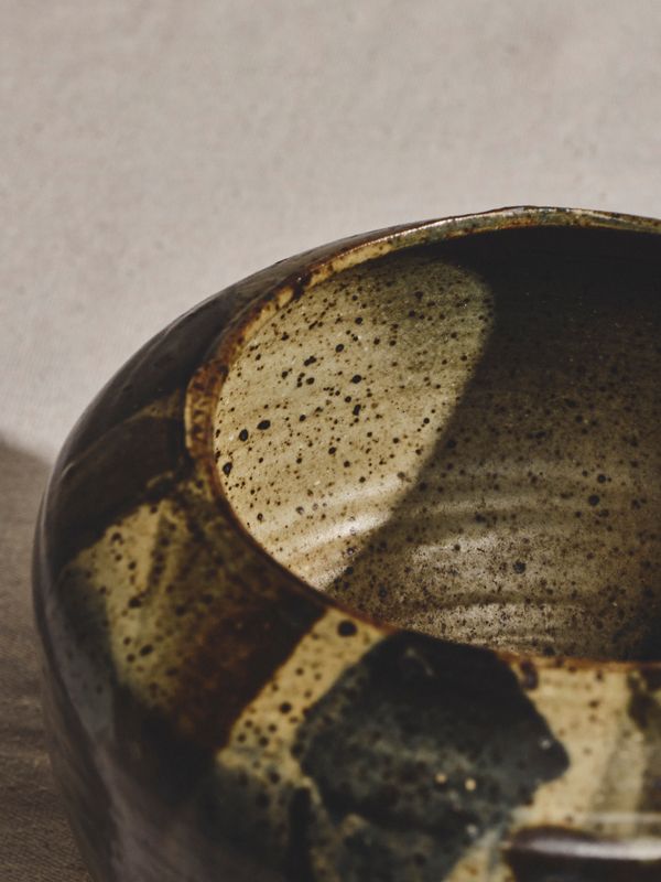 Glazed Earthy Pottery Vase