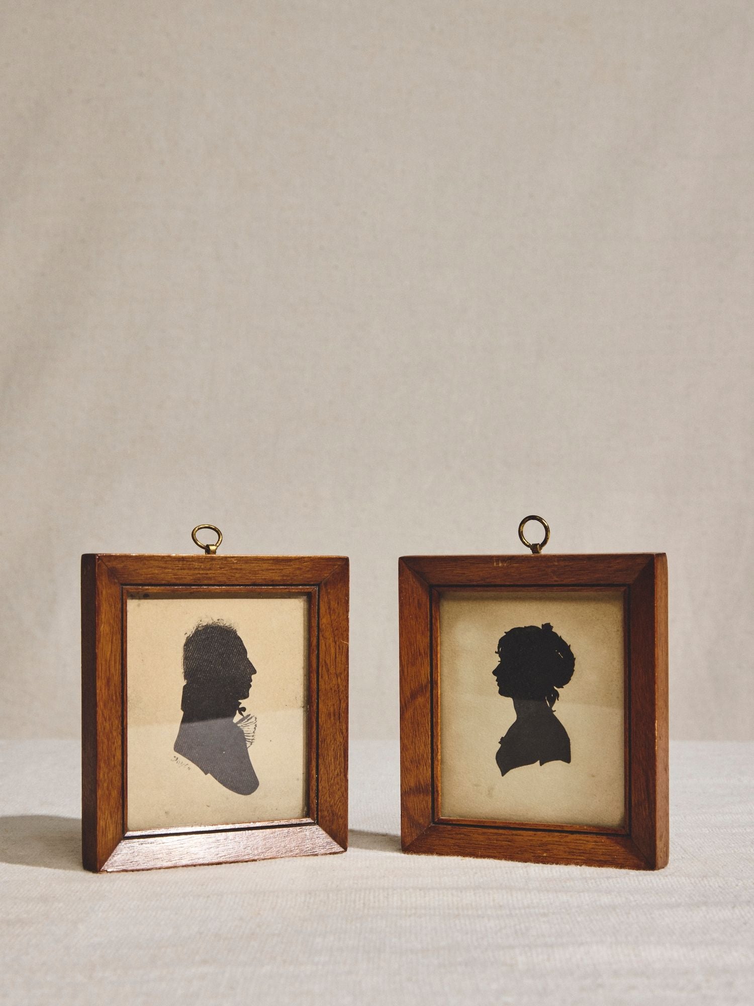Pair of Silhouette Portraits