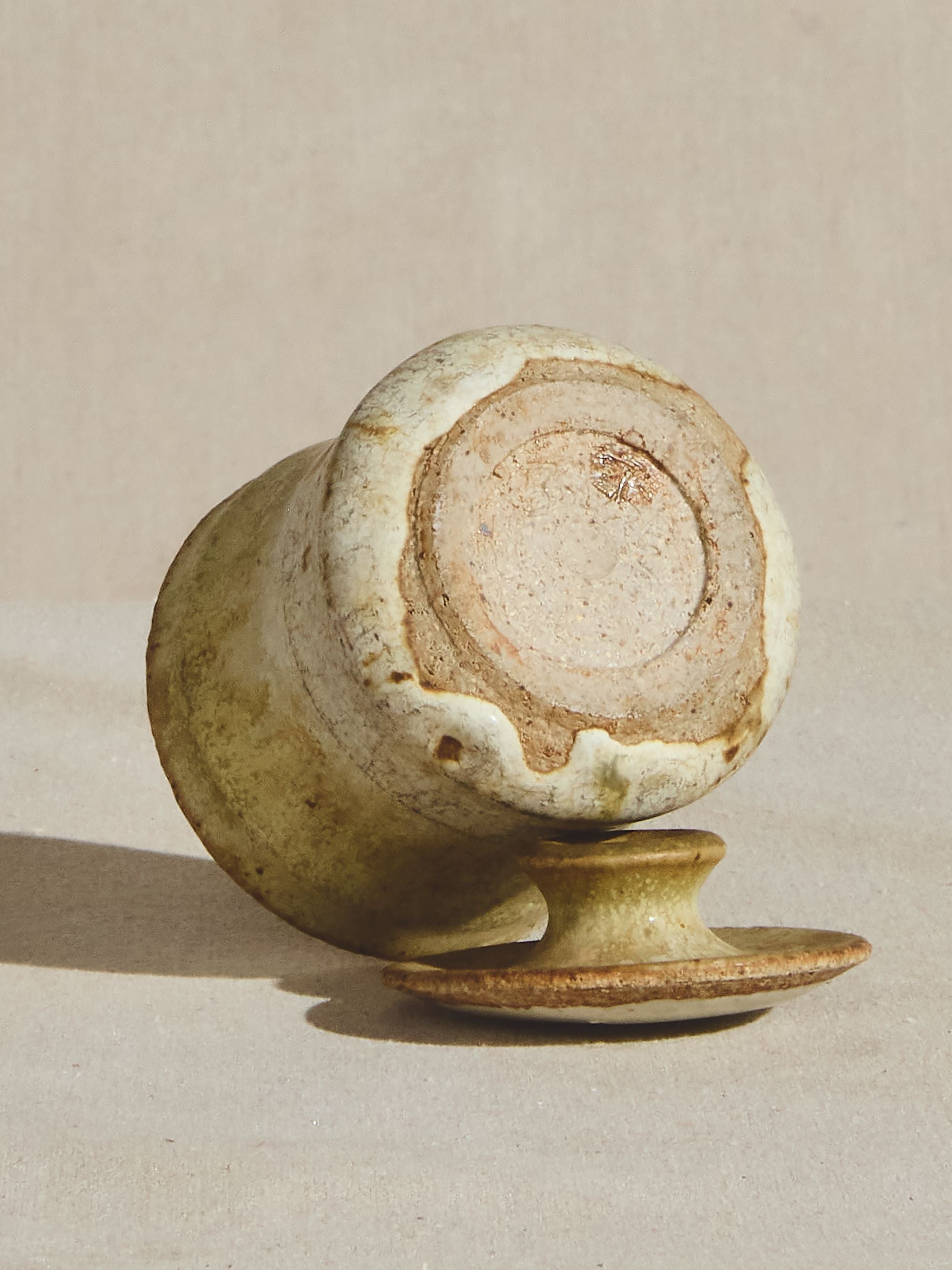 Glazed Ceramic Honeydip Pot
