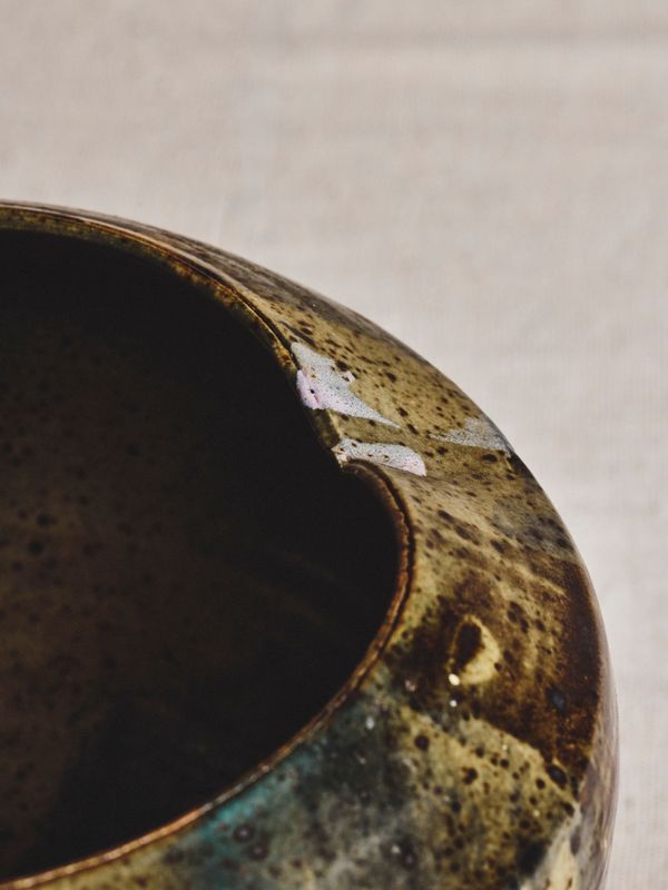 Glazed Earthy Pottery Vase