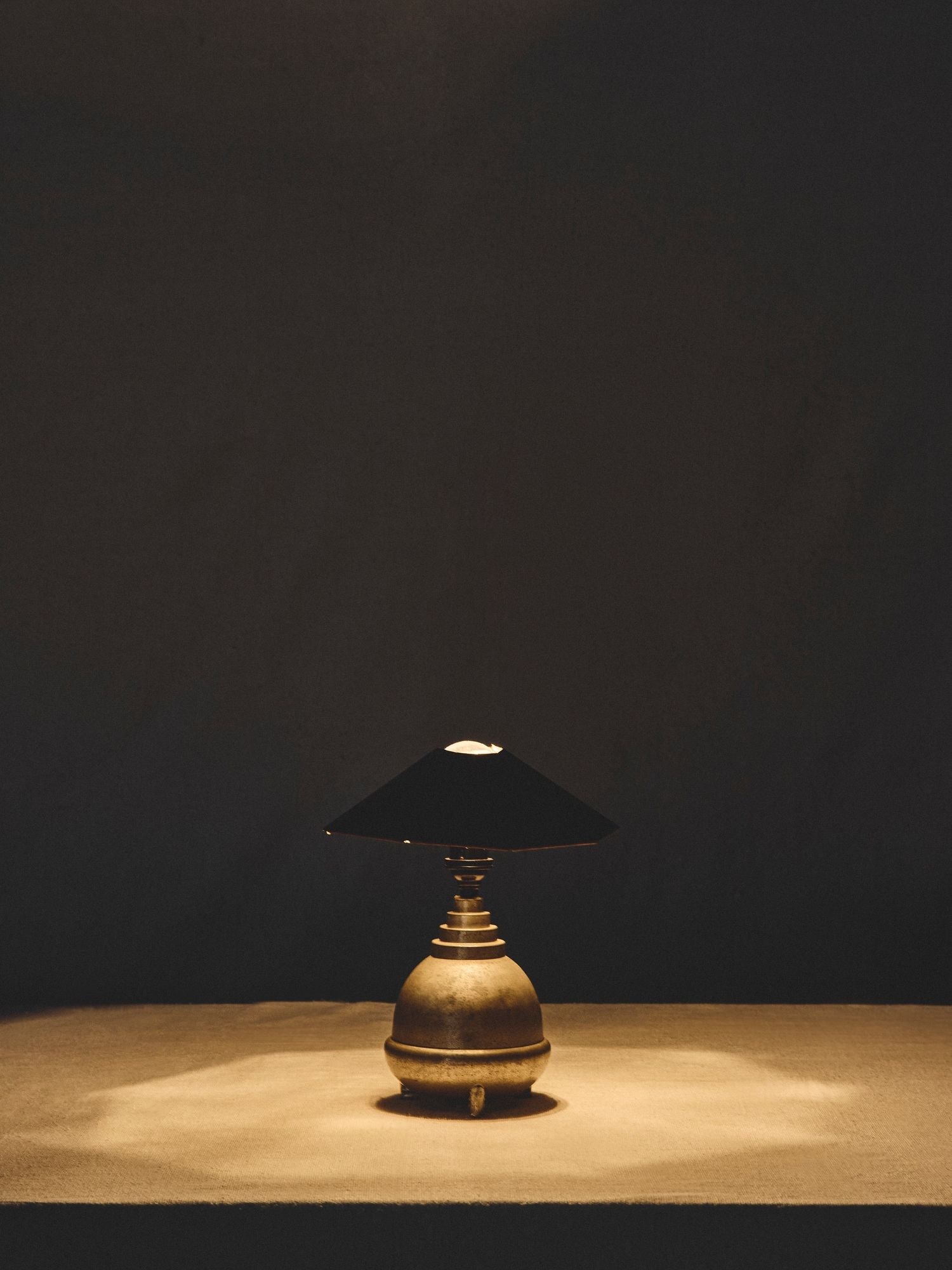 1940s Dutch Metal Table Lamp