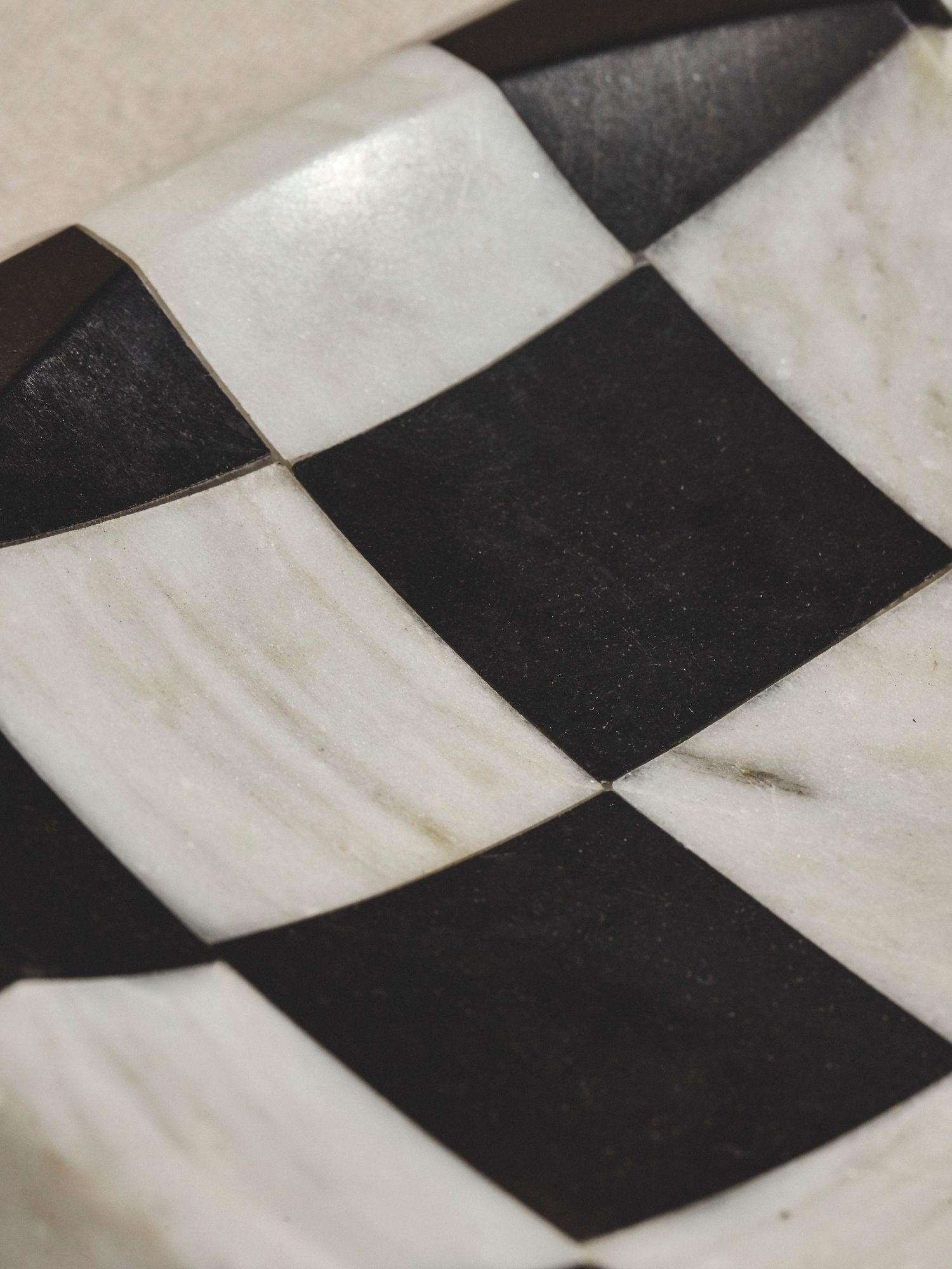 Checkerboard Marble Tray